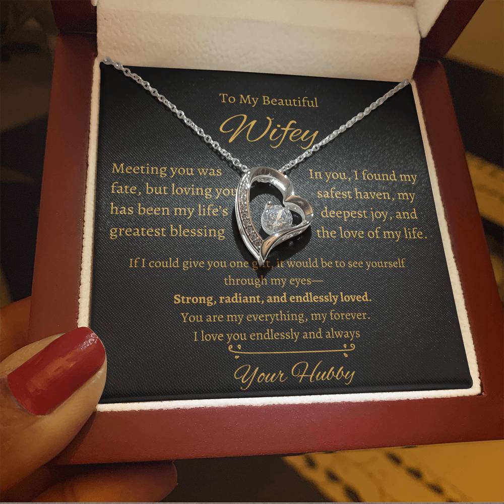 Wifey Heart Necklace| Meeting You Was Fate