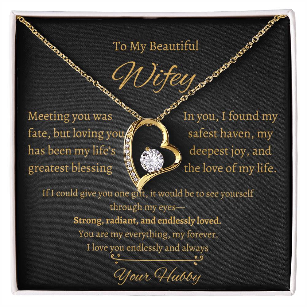 Wifey Heart Necklace| Meeting You Was Fate