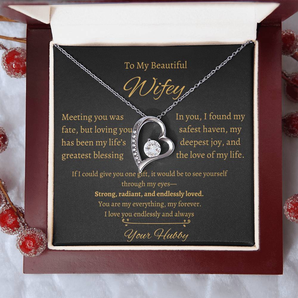 Wifey Heart Necklace| Meeting You Was Fate