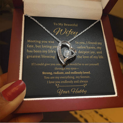 Wifey Heart Necklace| Meeting You Was Fate