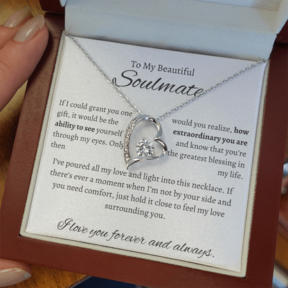 To My Beautiful Soulmate| If I Could Grant You One Wish|Forever Love Necklace