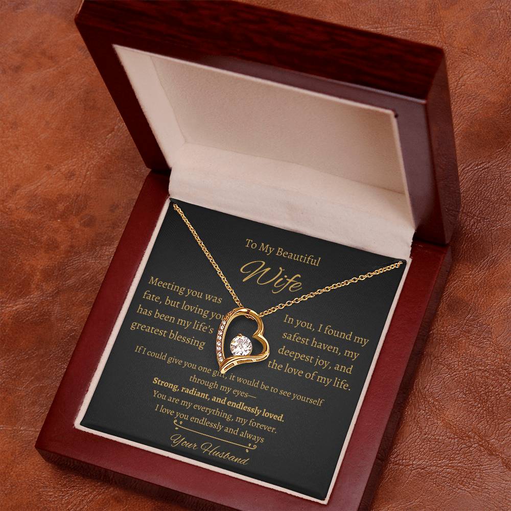 Wife Heart Necklace| Meeting You Was Fate | B