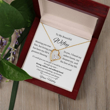 Wifey Heart Necklace| Meeting You Was Fate | W