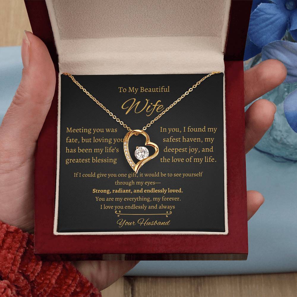 Wife Heart Necklace| Meeting You Was Fate | B