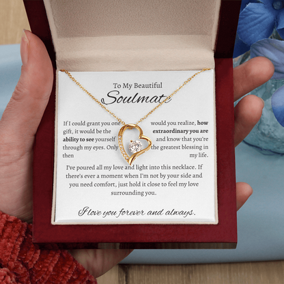 To My Beautiful Soulmate| If I Could Grant You One Wish|Forever Love Necklace