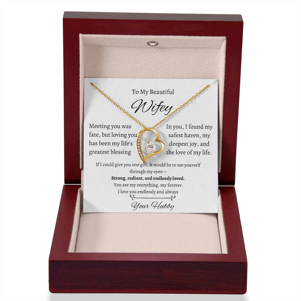 Wifey Heart Necklace| Meeting You Was Fate | W