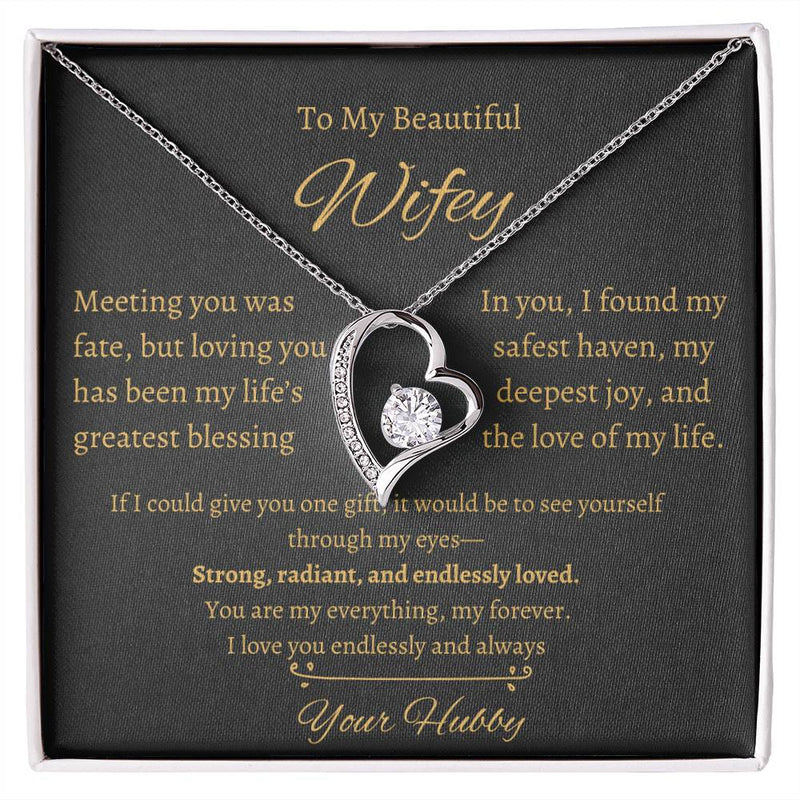 Wifey Heart Necklace| Meeting You Was Fate