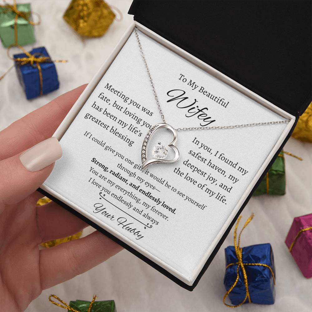 Wifey Heart Necklace| Meeting You Was Fate | W