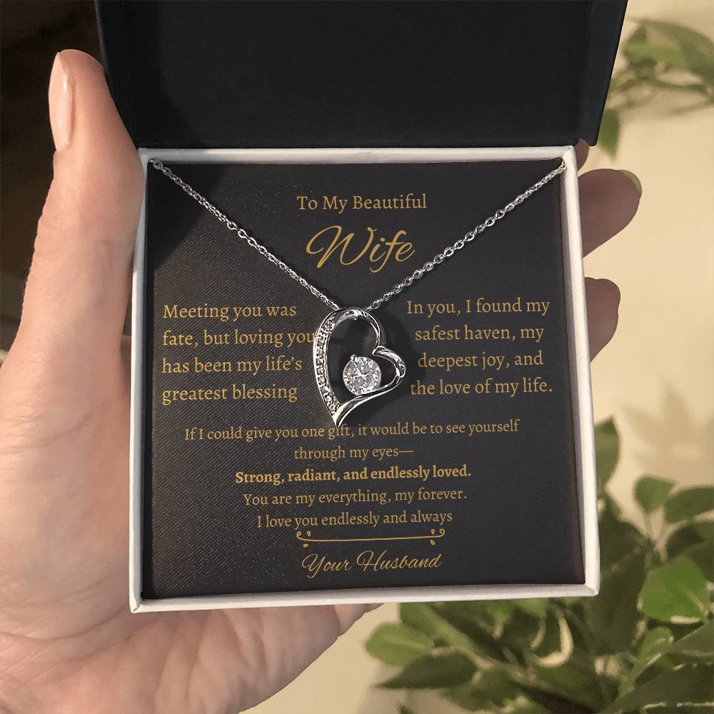 Wife Heart Necklace| Meeting You Was Fate | B