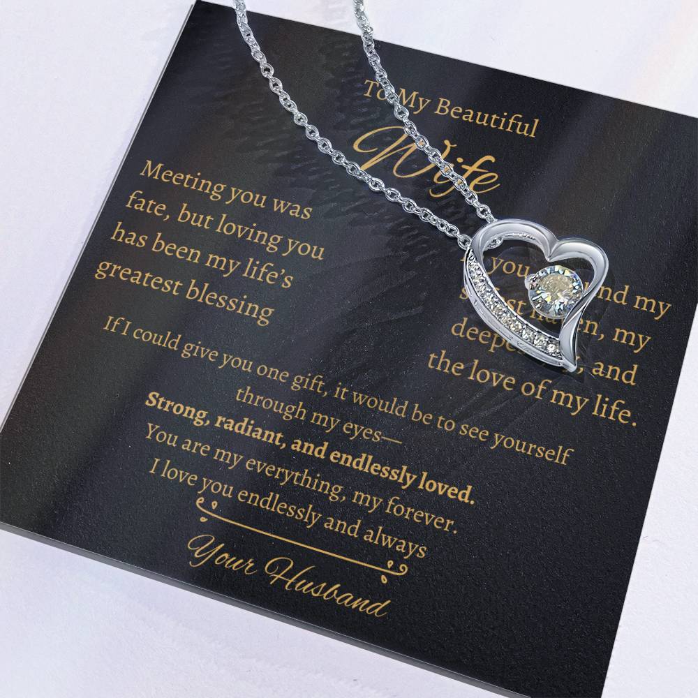 Wife Heart Necklace| Meeting You Was Fate | B