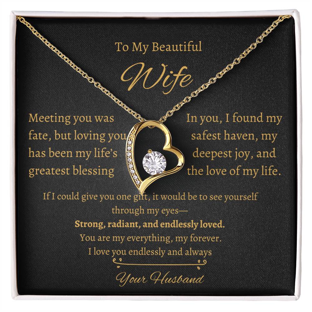 Wife Heart Necklace| Meeting You Was Fate | B