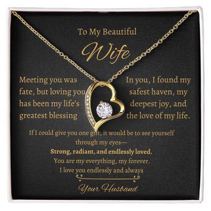 Wife Heart Necklace| Meeting You Was Fate | B