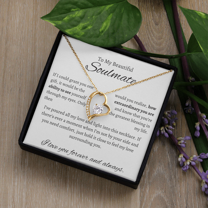 To My Beautiful Soulmate| If I Could Grant You One Wish|Forever Love Necklace