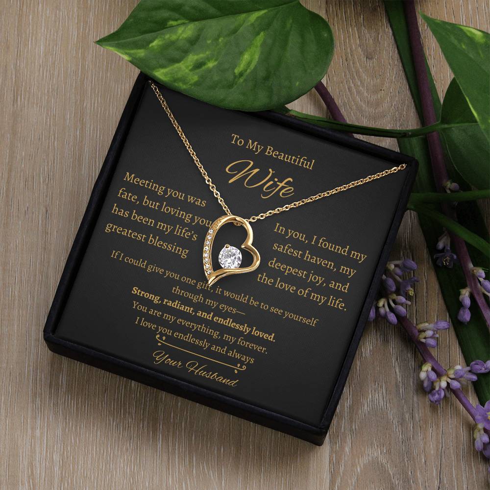 Wife Heart Necklace| Meeting You Was Fate | B