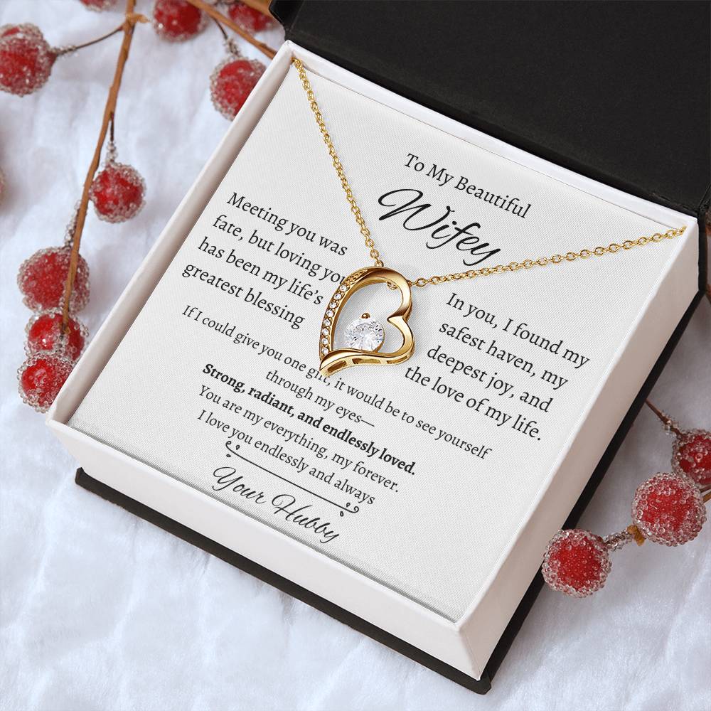 Wifey Heart Necklace| Meeting You Was Fate | W