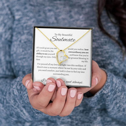 To My Beautiful Soulmate| If I Could Grant You One Wish|Forever Love Necklace