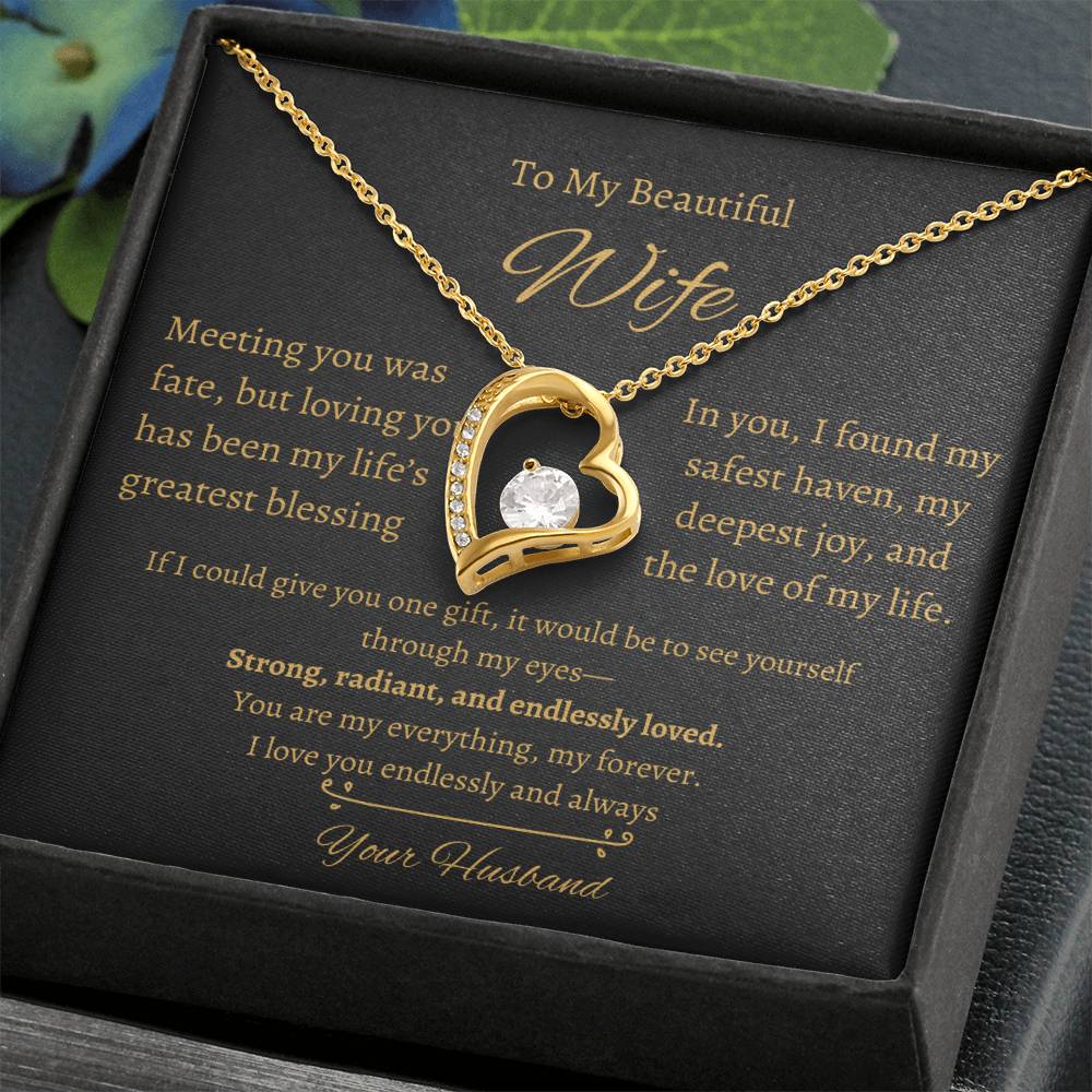 Wife Heart Necklace| Meeting You Was Fate | B